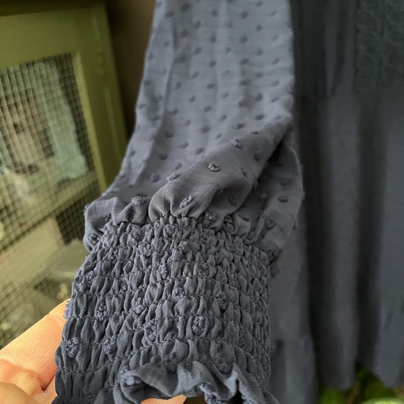 ๐ BCBG Paris Navy/Blue Boho Dress, Size XXL, sheer sleeves & pretty detailing - Picture 11 of 11